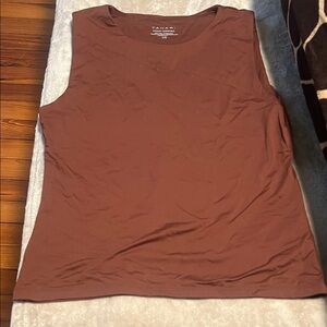 Tahari Chocolate Brown Tank Top